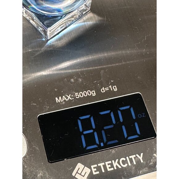 Baccarat Solid Blue Crystal Egg on Pedestal. - Picture 11 of 11